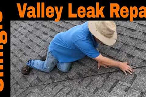 How to fix a leak in a valley of shingle roof with Utility Knife only - Warning! do not use Tar