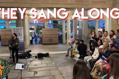 Street Musician in London Blows Crowd Away - 4K