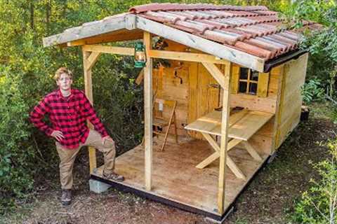 I'm Building This Cabin Porch on my Off Grid Land &amp; Building the Main Log House | EP14