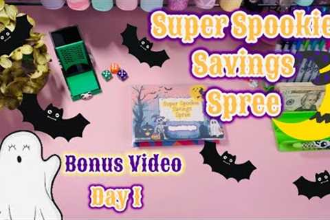 👻 Super Spookie Savings Spree 👻 Day 1 🎃 $160 saved 🎃 5 Cash Savings Challenges Completed..