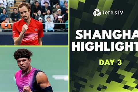 Medvedev Faces Seyboth Wild; Ruud, Tsitsipas &amp; Nishikori Play | Shanghai 2024 Highlights Day 3