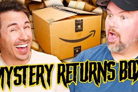 Unboxing a $35 AMAZON MYSTERY BOX &amp; Getting WAY MORE Than We Paid!