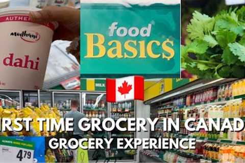 CANADA GROCERY SHOPPING | FIRST TIME GROCERY EXPERIENCE | 2024 | DUBAI TO CANADA SERIES🇨🇦