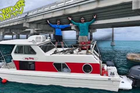 3 Days Houseboat Camping In The Florida Keys! (shark catch n cook)