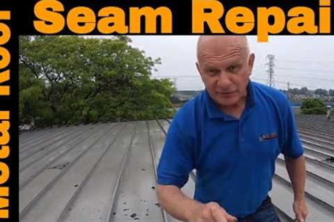 Anyone can Repair a Metal Roof Seam leak in 3 minutes DIY Turbo Poly Seal