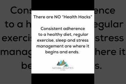 Forget the ‘health hacks’ they aren’t sustainable. #shorts #healthhacks