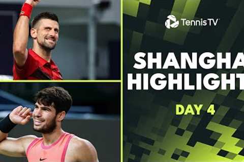 Top 4 Seeds Sinner, Alcaraz, Djokovic &amp; Zverev All Play | Shanghai 2024 Highlights Day 4