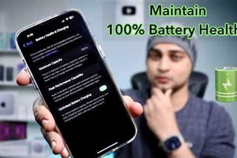 How to maintain 100% battery health 2022-23 new settings | Tips &amp; Tricks |  MOHIT BALANI
