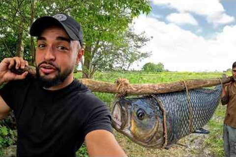 HUGE Fish Curry in Sri Lankan Village (50kg Catch &amp; Cook) 🇱🇰