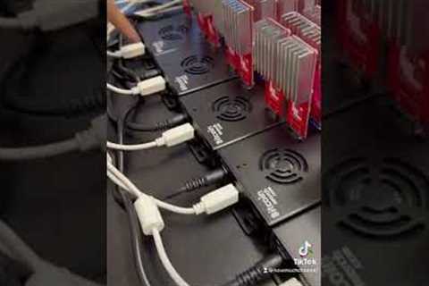 This is the largest USB Bitcoin Mining Setup in the world! |#Shorts | How Much?
