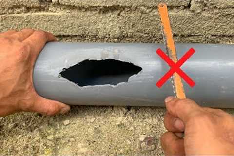 Once You Know This Plumber's Secret Idea, You Won't Be Cutting A Big Broken Pipe
