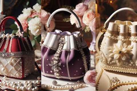 Gorgeous Handmade Beaded Pouches For Bride| Wedding Party Hand PURSE &amp; Pouch Style