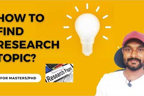 How to find research topic for dissertation and thesis | Machine Learning | Data Magic