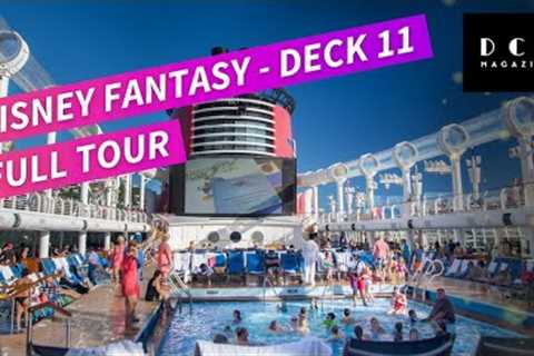 Deck 11 On The Disney Fantasy  - Pools, dining, Cove Café, and More!