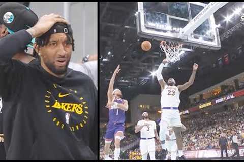 LeBron James Shocks Crowd With His Highest Jump Block At 39 Years Old! Lakers vs Suns