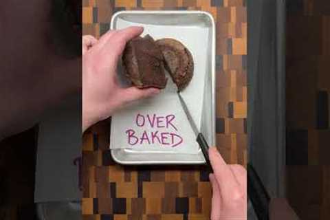 How To Tell When Chocolate Lava Cakes Are Done Baking #baking