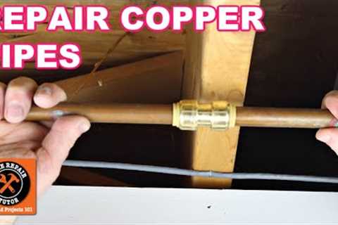 Repair Copper Pipe Leaks with SharkBites (Super EASY)
