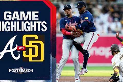 Braves vs. Padres NL Wild Card Game 2 Highlights (10/2/24) | MLB Highlights