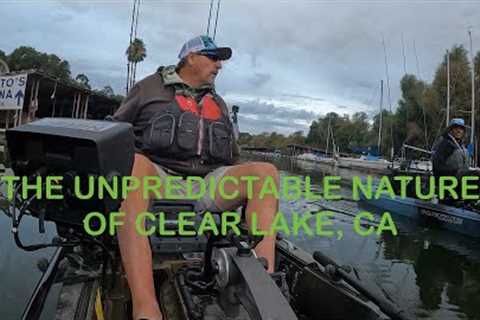 THE UNPREDICTABLE NATURE OF CLEAR LAKE. #kayakbassfishing #largemouthbass #dangerouswaters