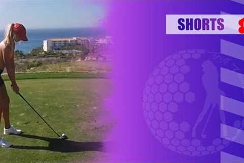Amazing Golf Swing you need to see | Golf Girl awesome swing | Golf shorts | SAM STOCKTON