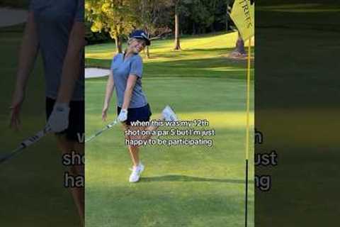 I worked up the courage to leave the golf cart today😁 #shorts #golf #golfer #college #golfing #fall