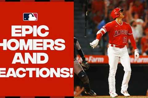 The BEST homers and most EPIC bat flips of the first half! (Feat. Ohtani, Votto and More!)