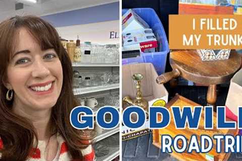 I FILLED MY TRUNK at Goodwill! | Thrift with Me | Vintage Haul