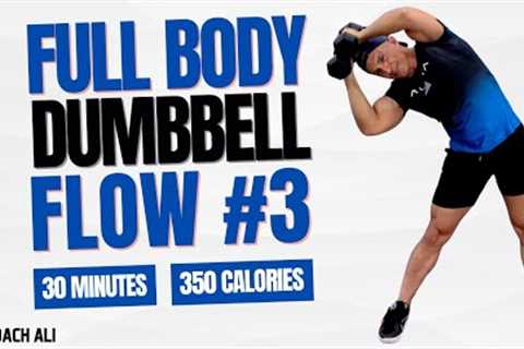 FLOW No.3 - Full Body Dumbbell Workout At Home With Coach Ali