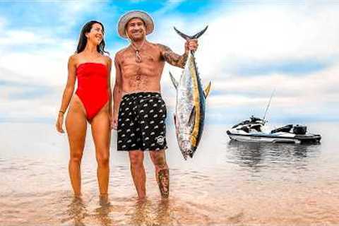 Catching Tuna For Food In Calmest Ocean I've Ever Seen