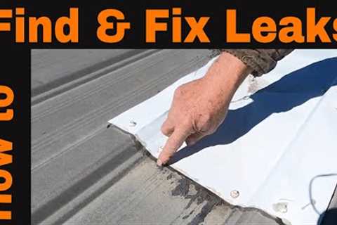 How to Find and Fix Leaks on a  Metal Roof