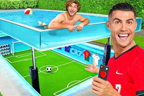 I Built a SECRET Soccer Field For Ronaldo!
