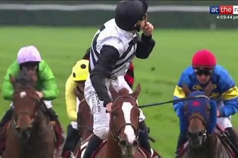 Jockey shushes crowd as RAMATUELLE romps to Prix de la Foret success!