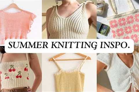 25 knitting patterns for summer! tanks, tees, dresses, and more ✨