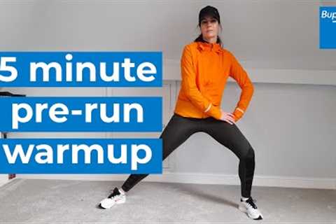 5 minute pre-run warm up | Bupa Health