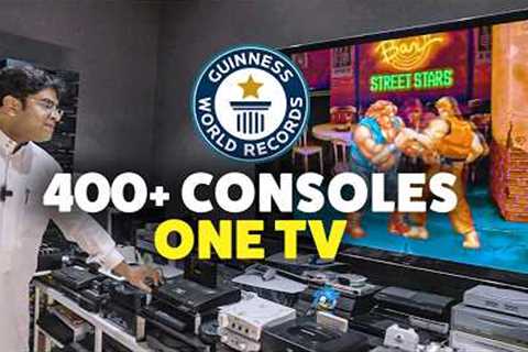 Most Gaming Consoles Connected to a TV - Guinness World Records
