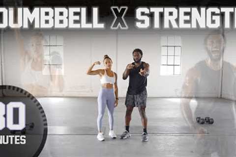 30 Minute Full Body Dumbbell Strength Workout [NO REPEAT]