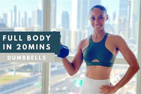 20min Full Body Workout - DUMBBELL | Build Muscle &amp; Strength