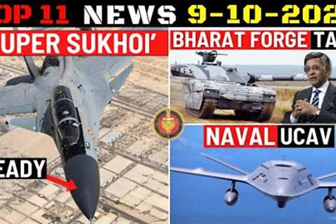 Indian Defence Updates : Super Sukhoi Radar Ready,Naval UCAV Order,Bharat Forge Light Tank