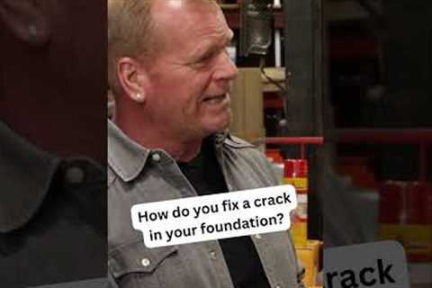 DIY foundation repair for non structural foundation cracks #homerenovation