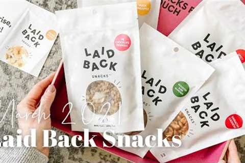 Laid Back Snacks Unboxing March 2021: Canadian Snack Subscription Box