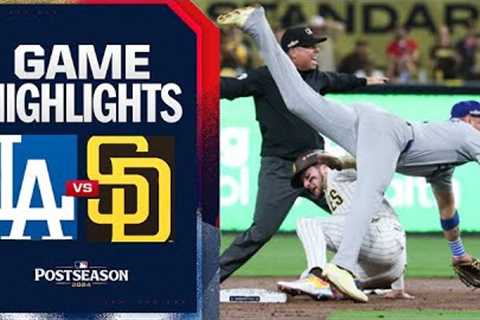 Dodgers vs. Padres NLDS Game 3 Highlights (10/8/24) | MLB Highlights