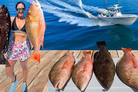 NONSTOP BIG FISH Action on NEW BOAT! Catch, Clean, Cook!