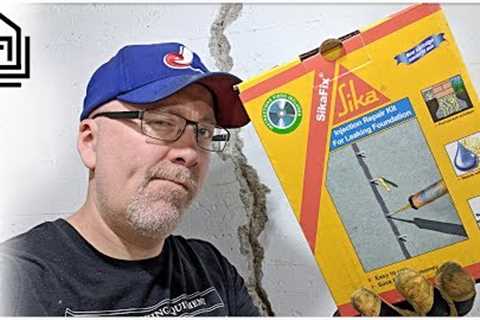 Using the SikaFix Injection Repair Kit to Fix a Crack in a Basement Wall : EP 039