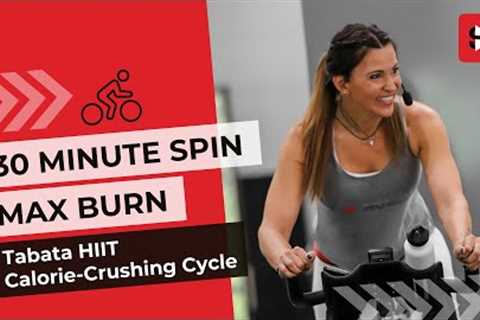 30 Minute HIIT Spin Class (MAX BURN Tabata) w/ Cat Kom | Amazing Workout for Fat Loss!!