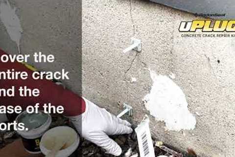 uPLUG Concrete Crack Repair Kit | How To Waterproof Foundation Cracks, Pipe Perforations, and Voids