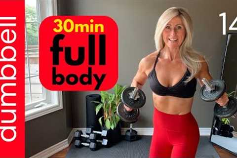 30 min STRENGTH TRAINING at home, dumbbell workout full body
