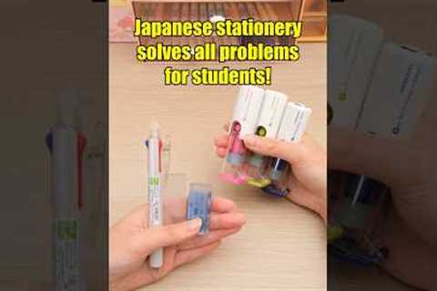 Japanese stationery solves all problems for students! #shorts