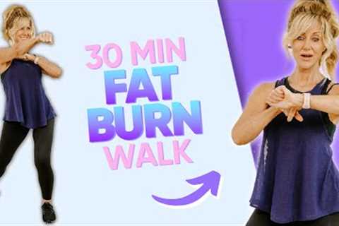 30 Min FAT BURN Walking workout | Intense Full Body Fat Burn at Home!