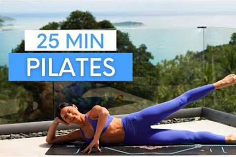 25 MIN EXPRESS PILATES WORKOUT || Moderate to Intermediate Pilates (No Equipment)