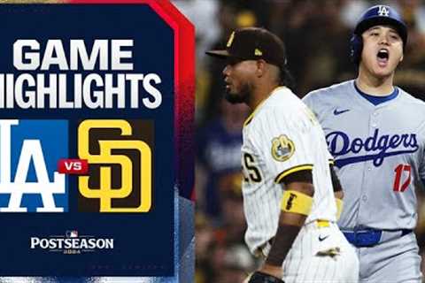 Dodgers vs. Padres NLDS Game 4 Highlights (10/9/24) | MLB Highlights